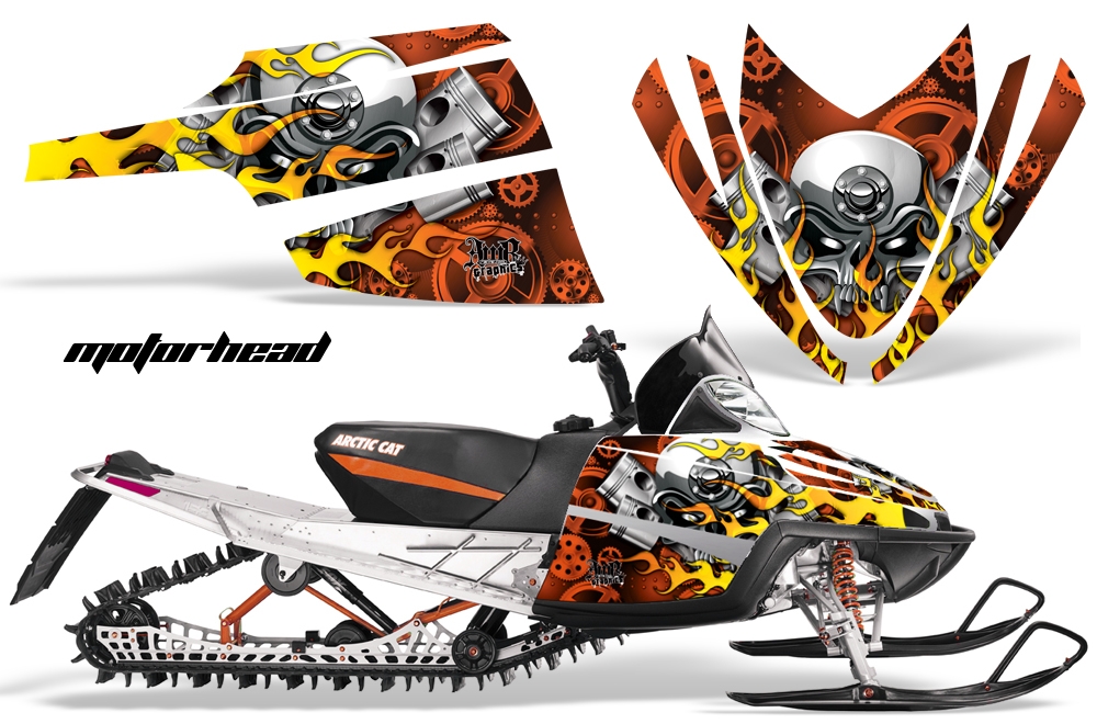 Arctic Cat M Series Graphics Kit MOTORHEAD ORANGE